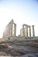 Templo de Poseidón en Sounio Atenas foto