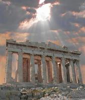 Sunburst over the Acropolis photo
