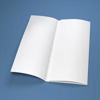folleto de papel en blanco blanco foto