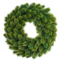 christmas decoration evergreen wreath undecorated photo