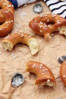 pretzels with coarse sea salt