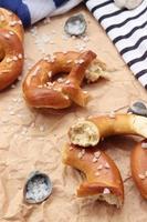 pretzels con sal marina gruesa