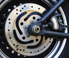 Motorbike disc brake photo