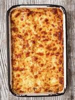 rustic italian baked lasagna photo
