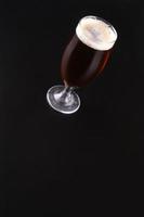 Glass of amber ale photo