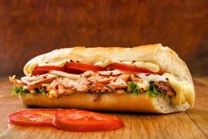 sandwich de salmón foto