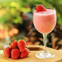 Refreshing Strawberry smoothie photo