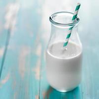 milk in retro glass photo