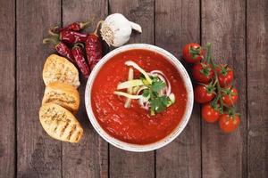 sopa de gazpacho foto
