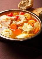 Turkey dumpling soup