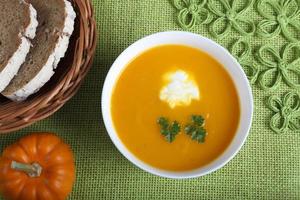 Pumpkin soup. photo