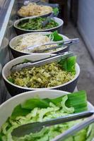 vegetales para fideos tailandeses comidos con curry