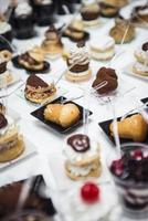 italian pastry buffet photo