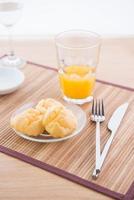 choux pastry and orange juice