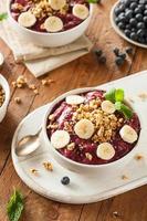 Healthy Organic Berry Smoothie Bowl photo