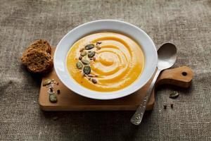 Pumpkin cream soup, dietary vegetable soup