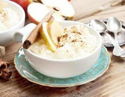 Rice Pudding with Apple and Cinnamon photo