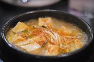 sopa de tofu suave coreana