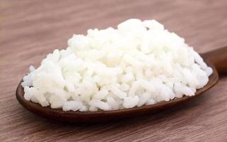 arroz cocido foto