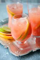 Pink grapefruit drinks photo