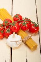 Italian basic pasta ingredients photo