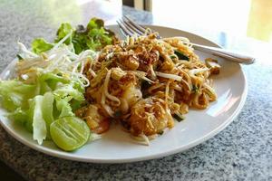 pad thai - thailand traditional stir fry noodle photo
