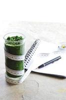 Spinach smoothie. Diet and detox. photo