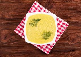 Vegetable cream soup photo