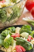 Spinach and rotini pasta salad photo