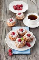 Raspberry muffins photo
