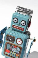 robot de juguete de hojalata vintage