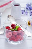 Fresh Organic Raspberries photo