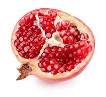 pomegranate isolated on the white background photo