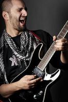 rock guitar player photo
