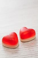 Red candy hearts photo