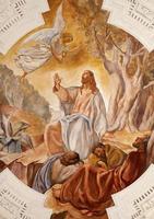 palermo - fresco de jesus en Getsemaní foto