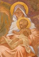 Banska Bela - The fresco of Madonna