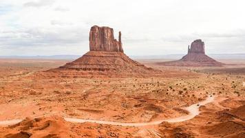 East and West Mitten Buttes, Monument Valley - Arizona photo