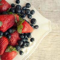 strawberries and blueberries photo