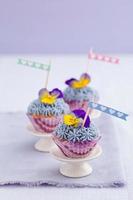 Three mini cupcakes