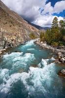 mountain turquoise river photo