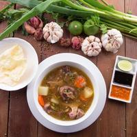 Indonesian Oxtail Soup or Sop Buntut