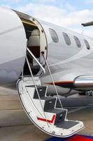 ladder in a private jet photo