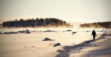 paisaje de invierno, rusia foto