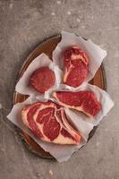 raw prime meat beef cuts photo