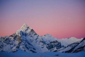 Beautiful landscape of Himalayas mountains photo
