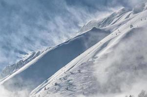 The italian alps in winter photo