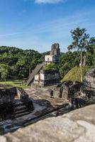 Mayan ruins at Tikal, National Park. Traveling Guatemala.