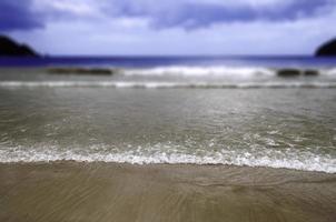 Playa de Maracas en Trinidad y Tobago enfoque selectivo foto
