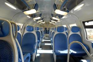 Tren interior. foto